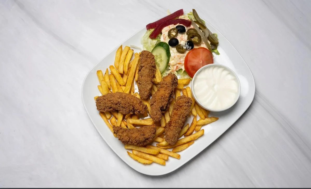 Crispy chicken tallrik