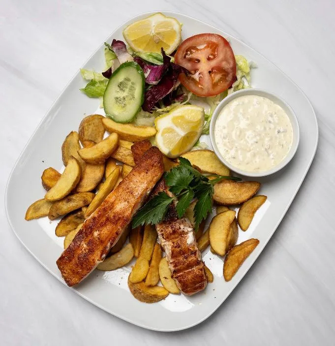 Grillad Laxtallrik